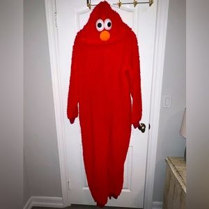 Spirit Halloween Sesame Street's Elmo Onesie Adult SM/MED